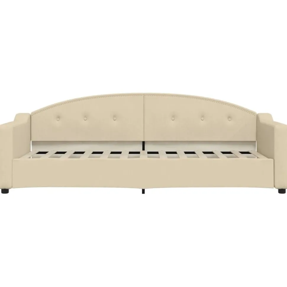 vidaXL Tagesbett Creme 80x200 cm Stoff