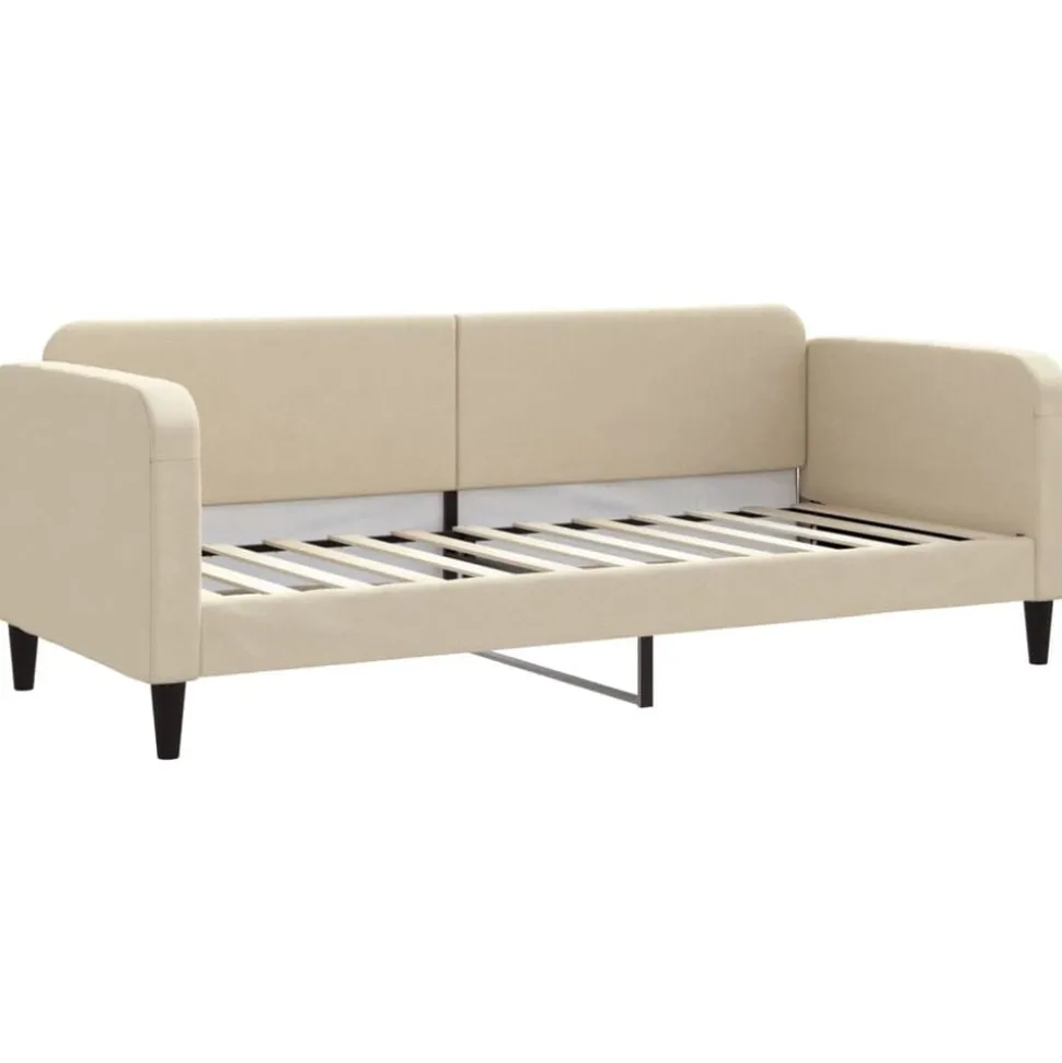 vidaXL Tagesbett Creme 80x200 cm Stoff