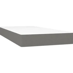 vidaXL Taschenfederkernmatratze Mittel Dunkelgrau 80x200x20 cm Stoff