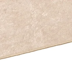 vidaXL Teppichläufer Uni MARSA Creme 50 x 100 cm Polyester und PVC