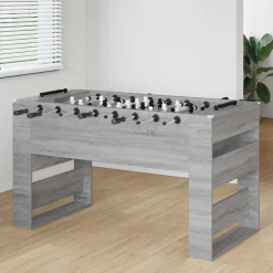 vidaXL Tischfußballtisch Graues Sonoma 146,5 x 74 x 85 cm