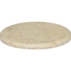 vidaXL Tischplatte Creme Ø40x2,5 cm Marmor