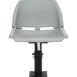 vidaXL 2-tlg. Bootssitz-Set Klappbar Kein Kissen Grau 48x51x41 cm
