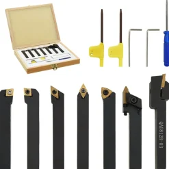 vidaXL 12-tlg. Drehmeißel-Set mit Wendeplatten 8x8 mm 70 mm