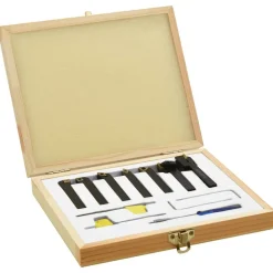 vidaXL 12-tlg. Drehmeißel-Set mit Wendeplatten 8x8 mm 70 mm