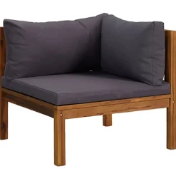 vidaXL 5-tlg. Garten-Lounge-Set mit Auflage Massivholz Akazie