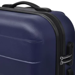 vidaXL 3-tlg. Hartschalenkoffer-Set Blau 45,5/55/66 cm