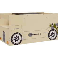 vidaXL 3-tlg. Kindertisch und Stuhl Set Geländewagen-Design MDF