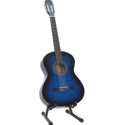 vidaXL 12-tlg. Klassikgitarren-Set für Anfänger Blau 4/4 39"