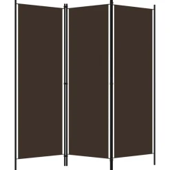 vidaXL 3-tlg. Raumteiler Braun 150x180 cm