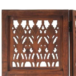 vidaXL 3-tlg. Raumteiler Handgeschnitzt 120×165 cm Mango Massivholz