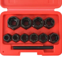 vidaXL 11tlg. Schraubenausdreher-Set für beschädigte Schrauben/Muttern