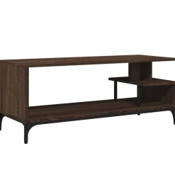 vidaXL TV-Schrank Braun Eichen-Optik 102x40x41 cm Holzwerkstoff Stahl