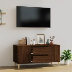 vidaXL TV-Schrank Braun Eichen-Optik 102x44,5x50 cm Holzwerkstoff