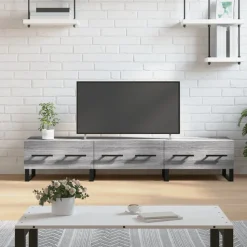 vidaXL TV-Schrank Grau Sonoma 150x36x30 cm Holzwerkstoff