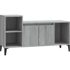 vidaXL TV-Schrank Grau Sonoma 100x35x55 cm Holzwerkstoff