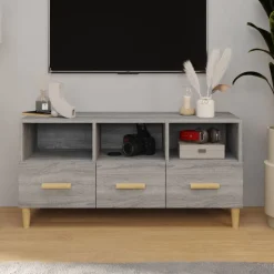 vidaXL TV-Schrank Grau Sonoma 102x36x50 cm Holzwerkstoff
