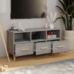vidaXL TV-Schrank Grau Sonoma 102x36x50 cm Holzwerkstoff