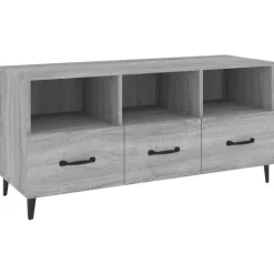 vidaXL TV-Schrank Grau Sonoma 102x35x50 cm Holzwerkstoff