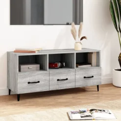 vidaXL TV-Schrank Grau Sonoma 102x35x50 cm Holzwerkstoff