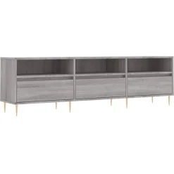 vidaXL TV-Schrank Grau Sonoma 150x30x44,5 cm Holzwerkstoff