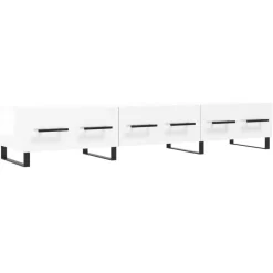 vidaXL TV-Schrank Hochglanz-Weiß 150x36x30 cm Holzwerkstoff