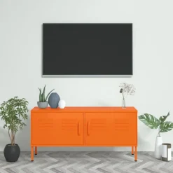 vidaXL TV-Schrank Orange 105x35x50 cm Stahl