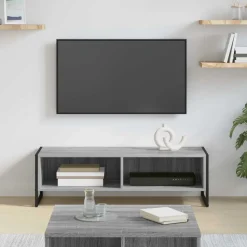 vidaXL TV-Schränk Graues Sonoma 100 x 36,5 x 30,5 cm Holzwerkstoff