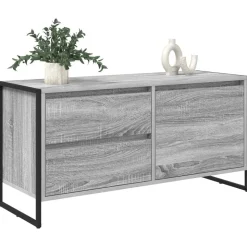 vidaXL TV-Schränk Graues Sonoma 100 x 36 x 49.5 cm Holzwerkstoff
