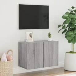 vidaXL TV-Wandschrank Grau Sonoma 60x30x41 cm