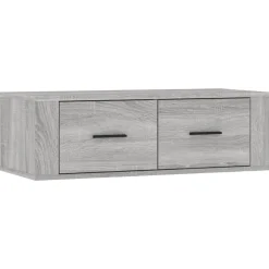 vidaXL TV-Wandschrank Grau Sonoma 80x36x25 cm Holzwerkstoff