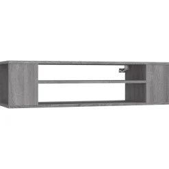 vidaXL TV-Wandschrank Grau Sonoma 100x30x26,5 cm Holzwerkstoff