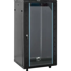 vidaXL 22U Netzwerkschrank 19" IP20 Schwarz 60x60x120 cm