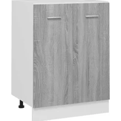 vidaXL Unterschrank Lyon Grau Sonoma 60x46x81,5 cm Holzwerkstoff