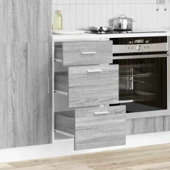 vidaXL Unterschrank Lyon Grau Sonoma 40x46x81,5 cm Holzwerkstoff