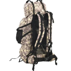 vidaXL Wanderrucksack Kamelbraun Tarnfarben 60 L Oxford-Gewebe