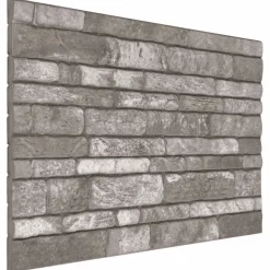vidaXL Wandpaneele 10 pcs Dunkelgrau 100 x 50 cm EPS-Schaum