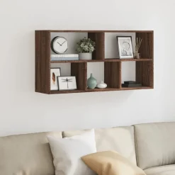 vidaXL Wandregal Braun Eichen-Optik 100x25x50 cm Holzwerkstoff