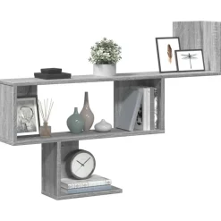 vidaXL Wandregal Grau Sonoma 100x15x70 cm Holzwerkstoff
