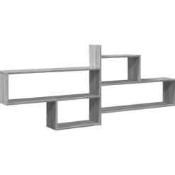 vidaXL Wandregal Grau Sonoma 167,5x18x68 cm Holzwerkstoff