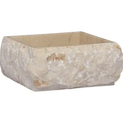 vidaXL Waschbecken Creme 30x30x13 cm Marmor