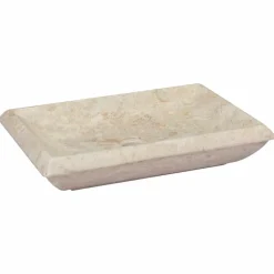 vidaXL Waschbecken Creme 50x35x10 cm Marmor