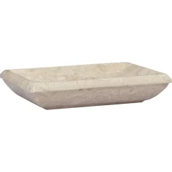 vidaXL Waschbecken Creme 50x35x10 cm Marmor