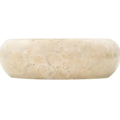 vidaXL Waschbecken 40x12 cm Marmor Creme