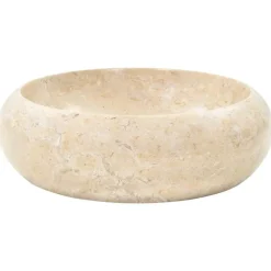 vidaXL Waschbecken 40x12 cm Marmor Creme