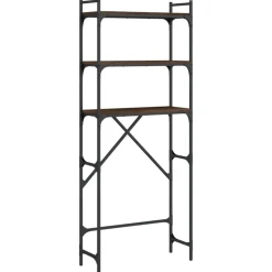 vidaXL Waschmaschinenregal Braun Eichen-Optik 67x25x163 cm