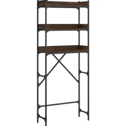 vidaXL Waschmaschinenregal Braun Eichen-Optik 67x25x163 cm