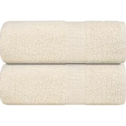 vidaXL Waschtücher FROGN 2 Stk. Creme 30x30 cm 360 g/m²
