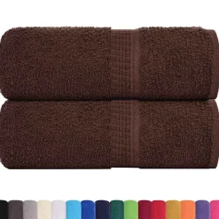 vidaXL Waschtücher FROGN 2 Stk. Braun 30x30 cm 360 g/m²
