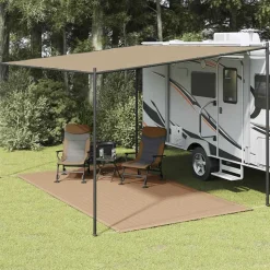 vidaXL Zeltteppich 200x400 cm Taupe
